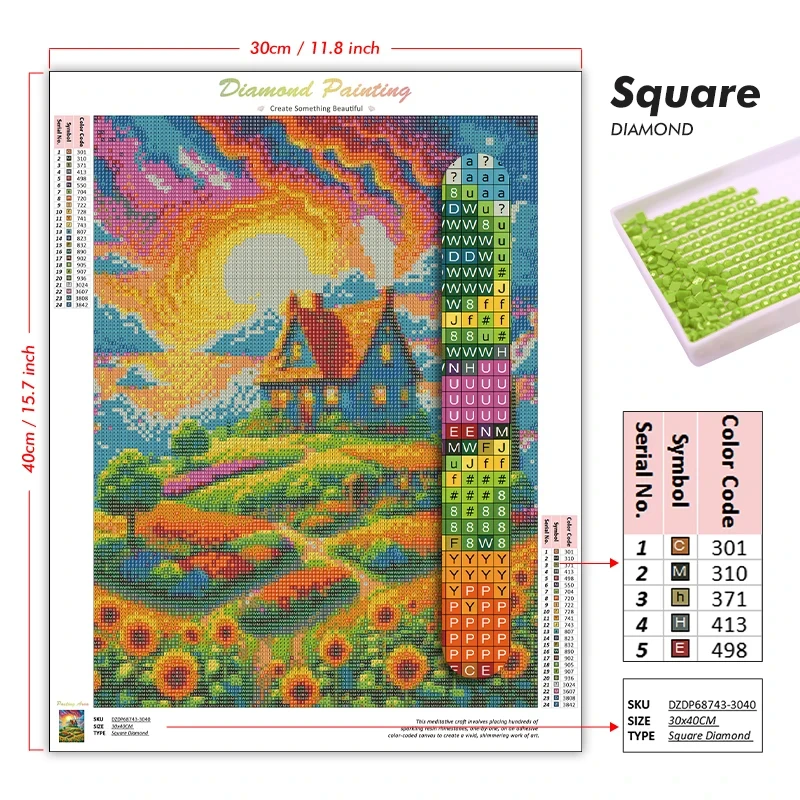 5D DIY Diamond Painting Kit Sc - Art Craft Village recension och pris