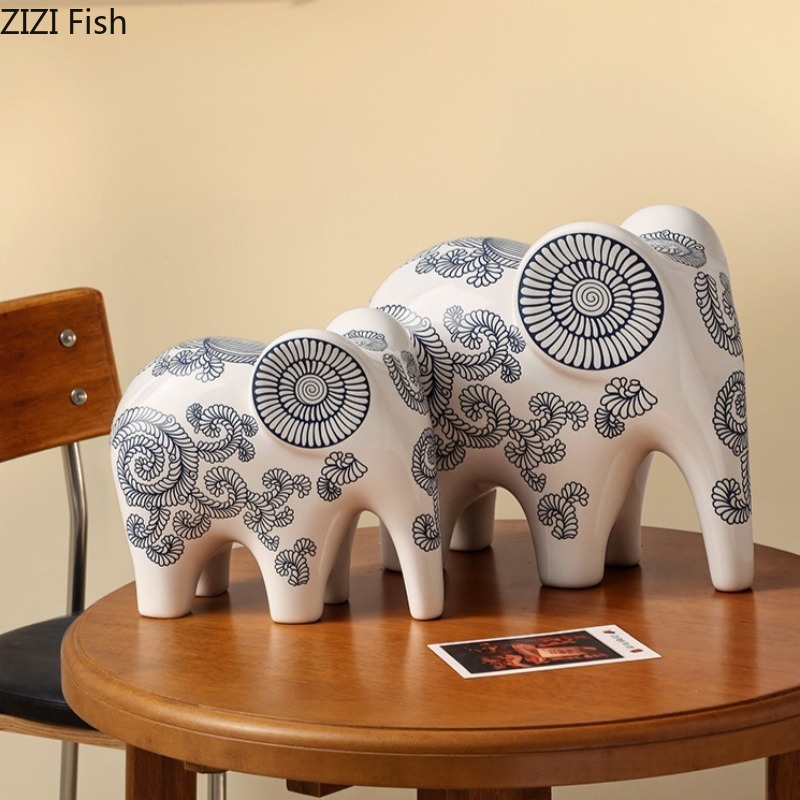 New Chinese Style Ceramic Elep - Art Craft Elephant recension och pris