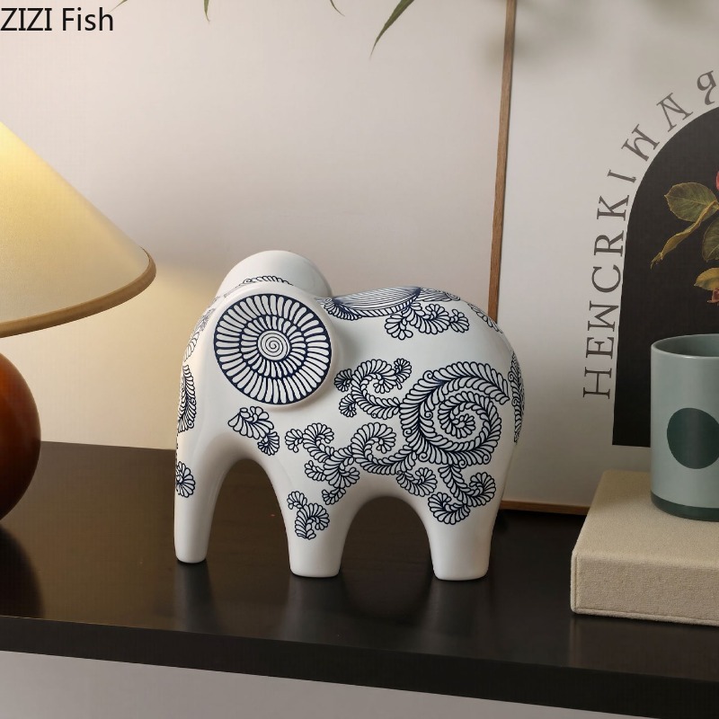 New Chinese Style Ceramic Elep - Art Craft Elephant recension och pris