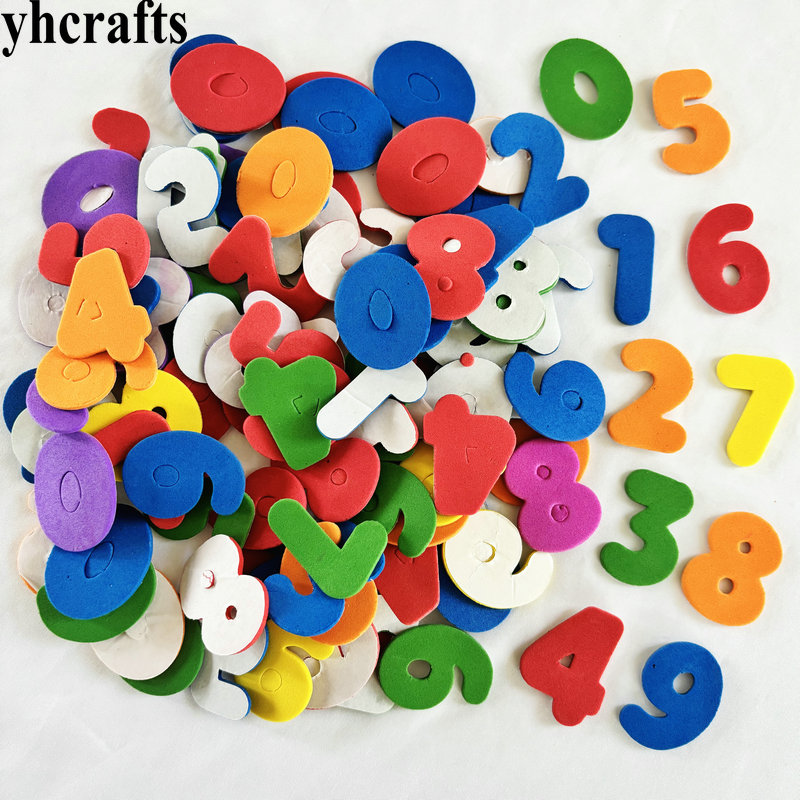 150PCS Mixed color 0-9 number  - Art And Craft Letter Z recension och pris