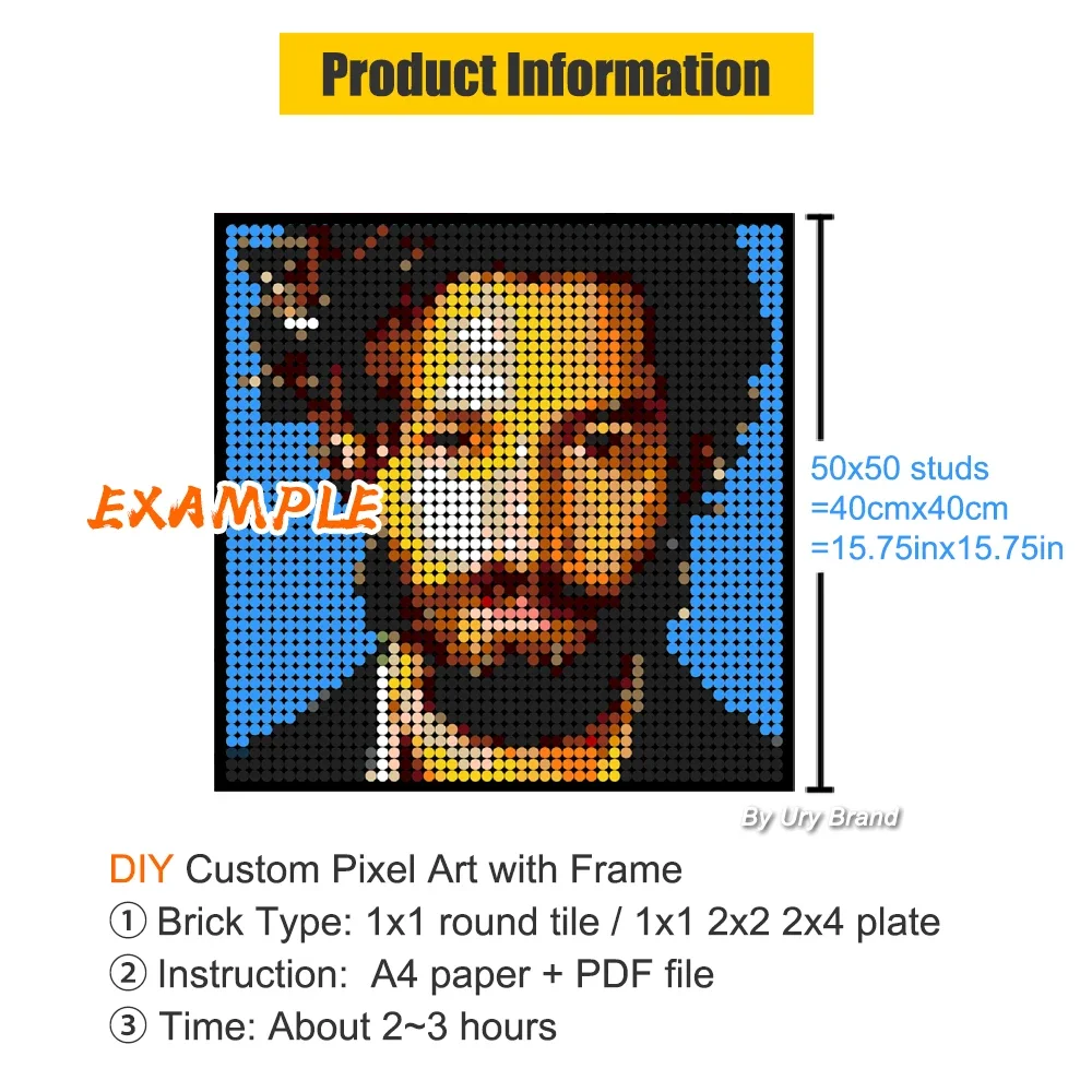 Pixel Art Custom Photo Persona - Art Craft Toys recension och pris