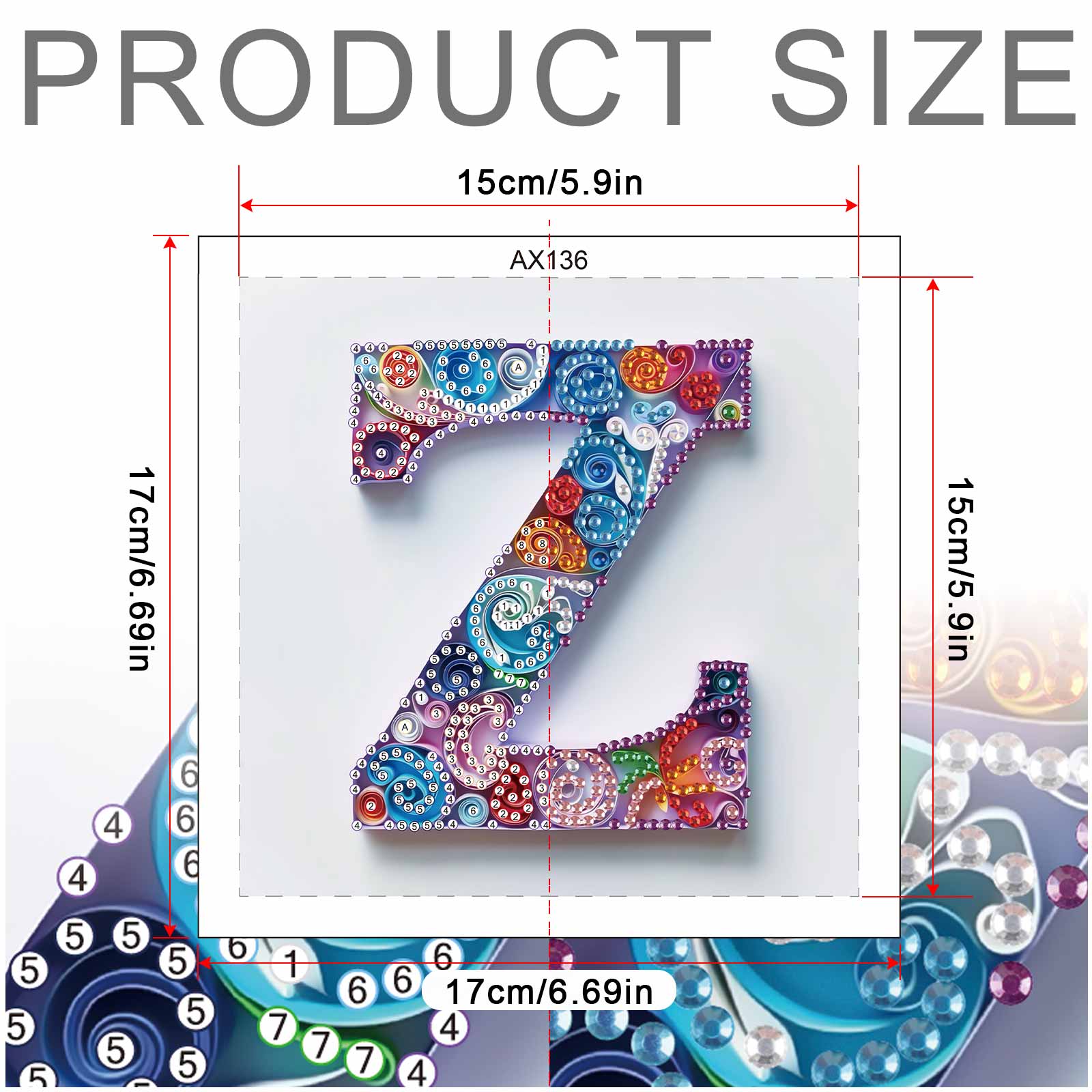 Special Shaped Diamond Art pai - Art And Craft Letter Z recension och pris