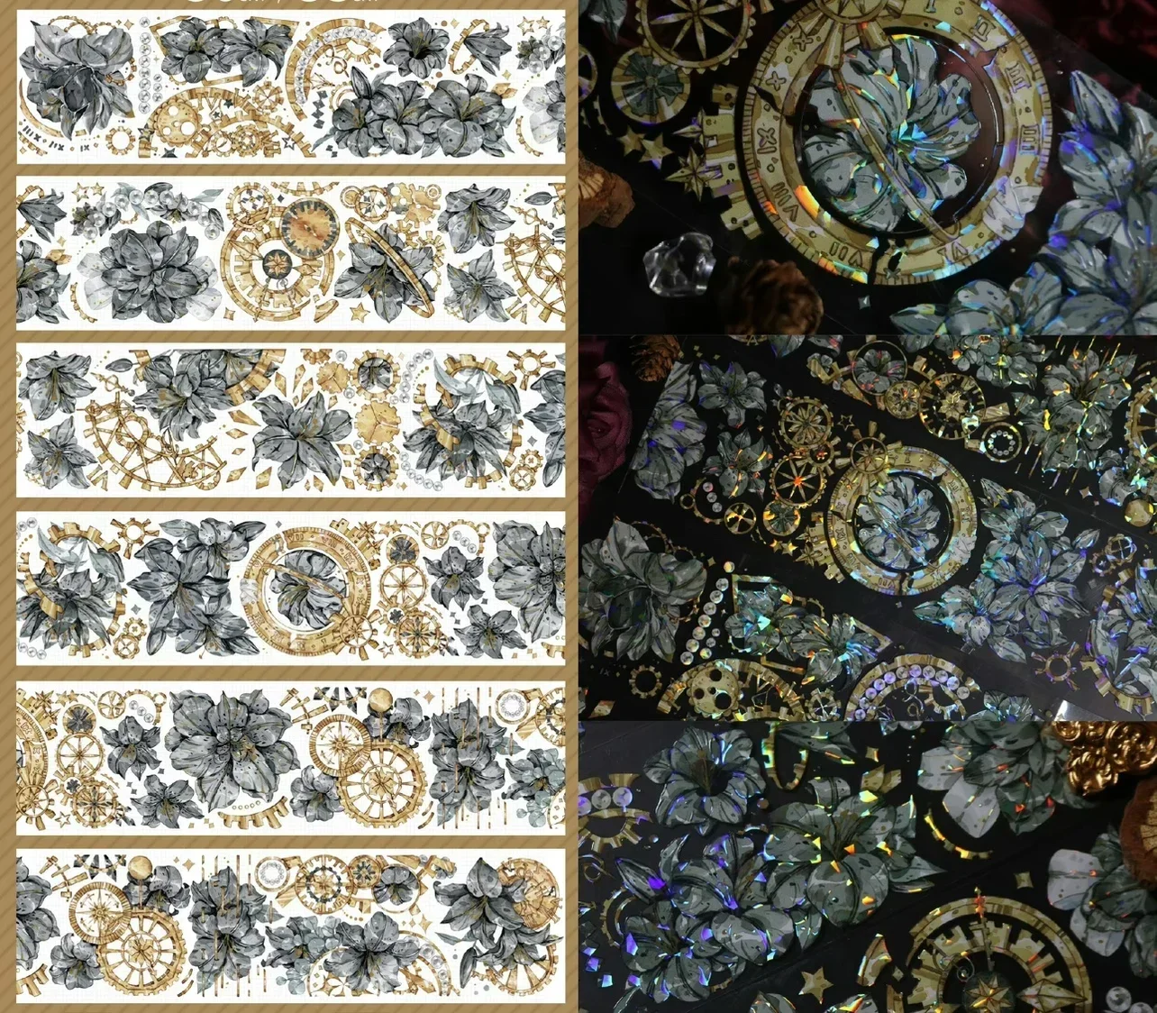 1 Loop Many Designs Dark Style - Washi Tape Rolls recension och pris