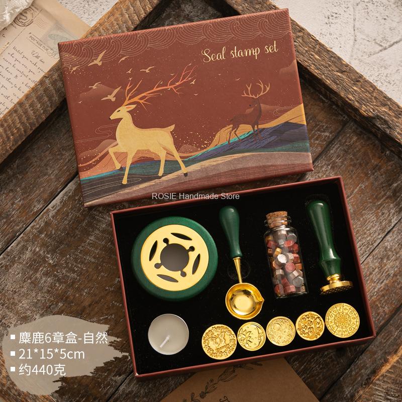 Wax Seal Stamp Set Lacquered S - Batik Wax Kit recension och pris