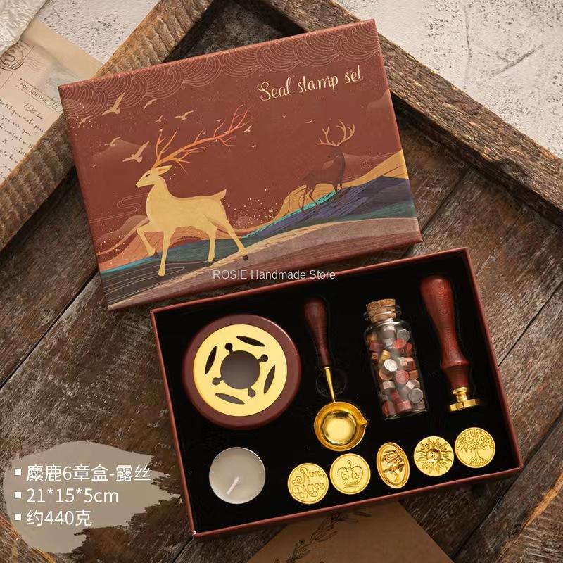 Wax Seal Stamp Set Lacquered S - Batik Wax Kit recension och pris