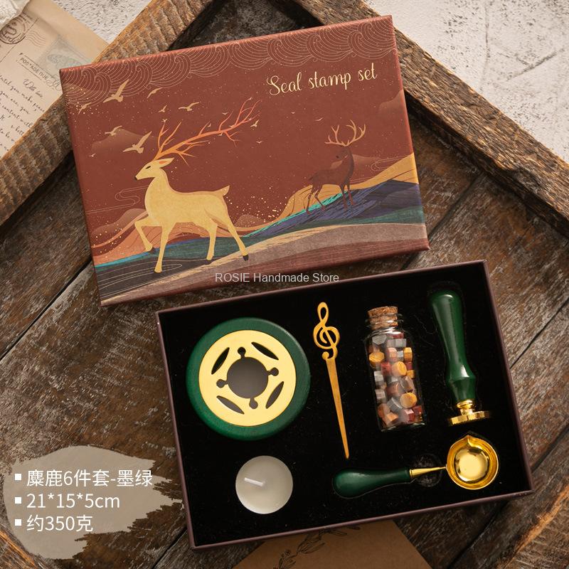 Wax Seal Stamp Set Lacquered S - Batik Wax Kit recension och pris